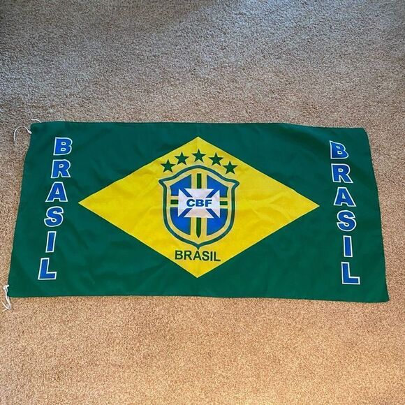 Brazilian Football Confederation Brasil CBF Banner/Flag NWOT - Picture 1 of 1